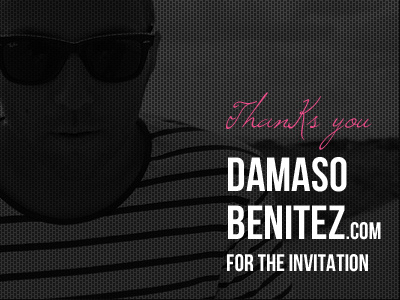Thank Dámaso Benítez dámaso benitez thank typography