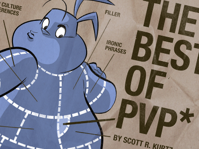 The Best of PvP book design cartooning comics cover