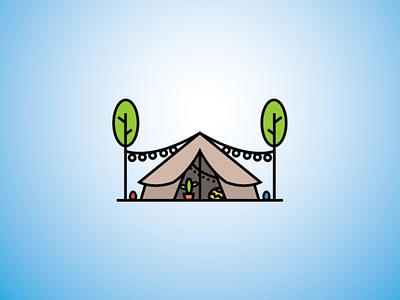 Outdoor Camp Decor Logo