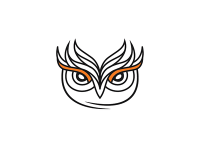 Wise Owl Logo education flat line logo logo design owl simple smart wise