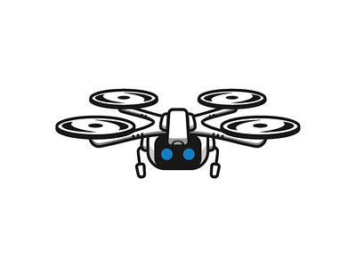 Robot Drone Logo Template aircraft bot design drone drone logo logo logo design robot robot logo template