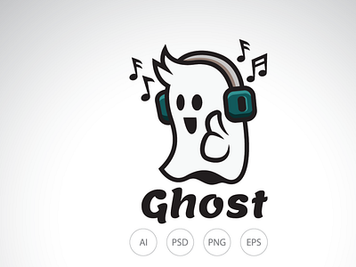 The Music Ghost Logo