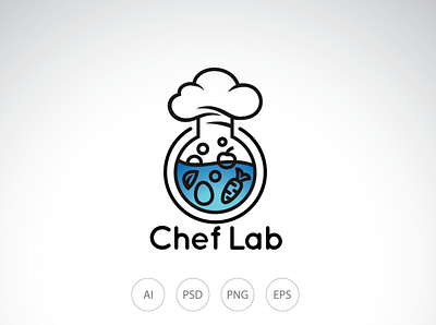 Chef Lab Logo template