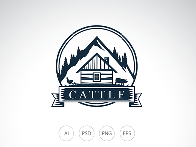 Cattle Farm Logo