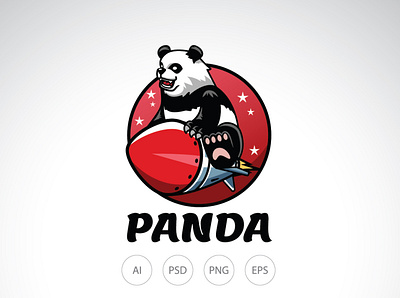 Panda to The Moon Logo graphic
