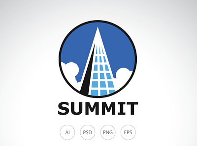 Summit Skyscraper Logo template