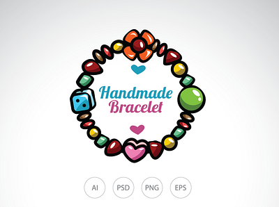 Handmade Bracelet Logo Template design