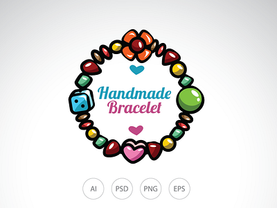 Handmade Bracelet Logo Template design