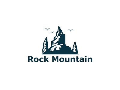 Rock Mountain Logo Template adventure climbing hight hiking logo template mountain outdoor retro rock sport tall