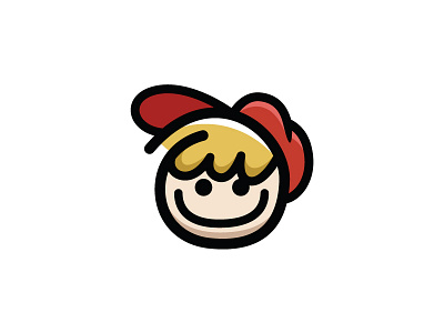 Smiling Boy Logo Template