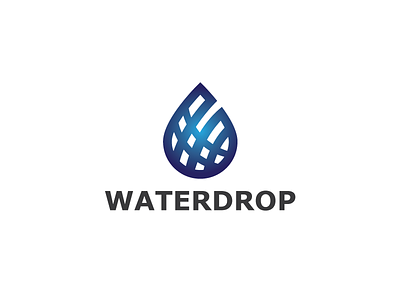 Waterdrop Logo Template graphic design liquid logo logo design logo template oil template water waterdrop