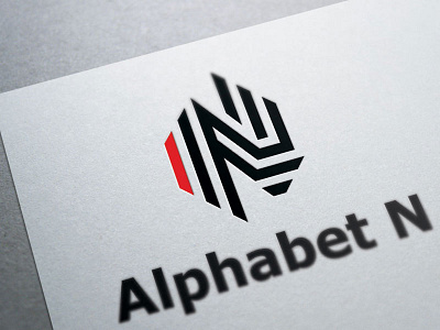 Alphabet N Logo Template