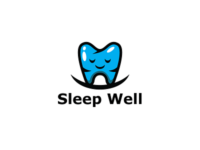 Sleep Well Dentist Logo Template dental dentist graphic design logo logo design logo template medic sleep teeth template tooth