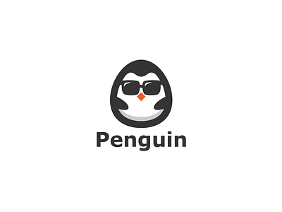 Cute Stylish Penguin With Sun Glasses Logo Template by Heavtryq on Dribbble