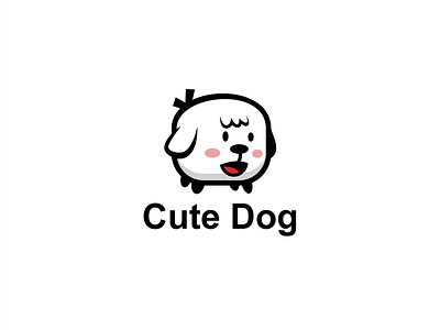 Fluffy Dog Logo Template animal lover logo dog forum logo dog grooming logo dog logo graphic design logo logo design logo template pet logo pet shop logo template