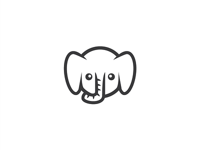 Baby Elephant Logo Template baby logo baby shop baby store elephant logo graphic design logo logo design logo template template