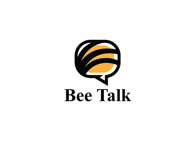 Bee Buzz Logo Template bee forum logo bee logo bee talk logo buzz logo chat logo graphic design logo logo design logo template template