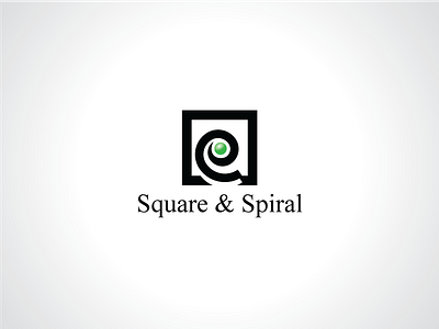 Spiral And Square Logo Template