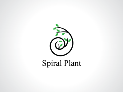 Spiral Plant Logo Template