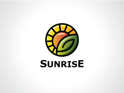 Lead And Sunrise Sun Logo Template