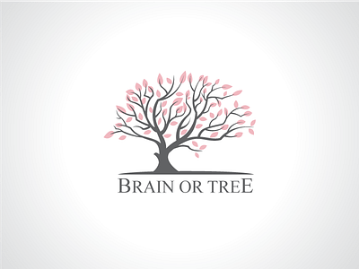 Brain Or Tree Logo Template brain logo forest logo graphic design health logo logo logo design logo template nature logo sakura logo template tree logo yoga logo