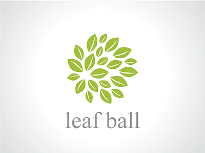 Leaf Ball Logo Template ball logo earth logo forest logo graphic design leaf logo logo logo design logo template nature logo plant logo template