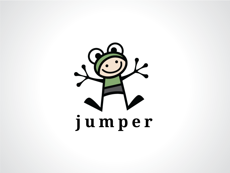 Frog Kid Mascot Logo Template
