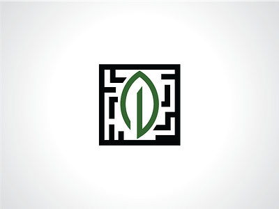 Green Box Logo Template box earth flower forest green labyrinth leaf leafes logo logo template nature template