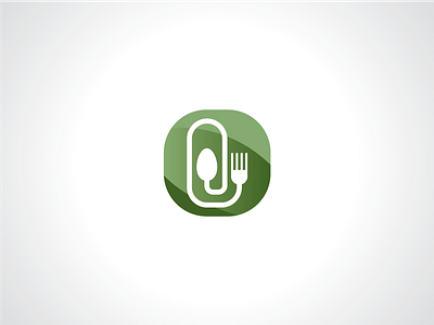 Clip Meal Resto Logo Template food fork home house logo meal restaurant spoon template