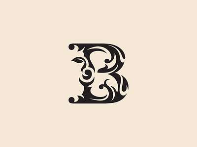 Florar Letter B Clipart