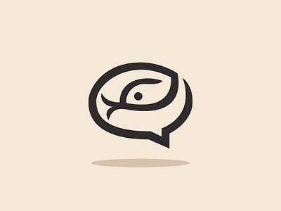 Snake Chat Logo Template brand chat discussion flat forum logo media simple snake social talk template