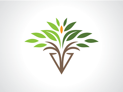 The Plant Logo Template flora logo nature plant template tree