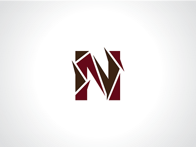 Spiky Letter N Logo Template alphabet design letter letternlogo logo n spily template text typography
