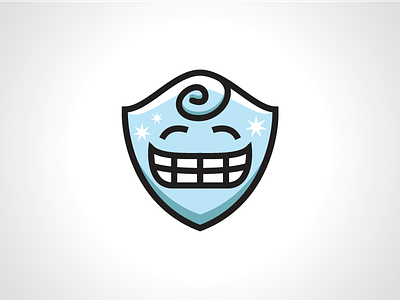 Smiling Shield Logo Template design inspiration logo shield smiling teeth template tooth