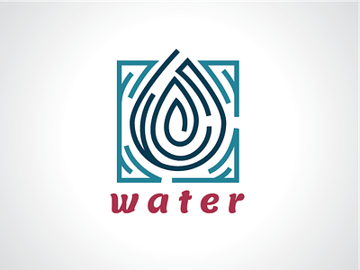 Water Elemen Logo Template