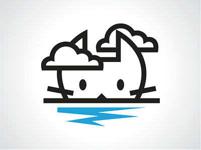 Cat Island Land Logo Design