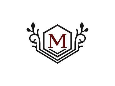 Letter M Crest Logo Template alphabet chrest crest crest logo design font letter logo m majestic template type typography write