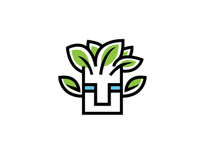 Floral Tribal Mask Logo