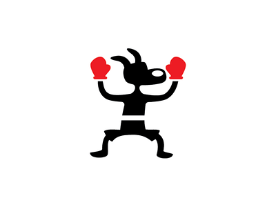 Boxing Dog Logo Template