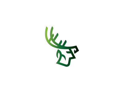 Deer Elf Man Logo