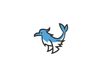 Bird Fish Logo by Heavtryq on Dribbble