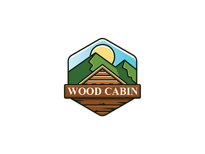 Wood Cabin Logo