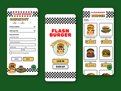 App design | Burger Shop