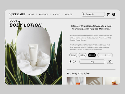 Skincare e-commerce shop concept | website design branding dailyui design ecommerce ui web design website