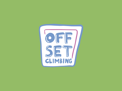 Branding: Offset Climbing branding design graphic design illustration logo typography