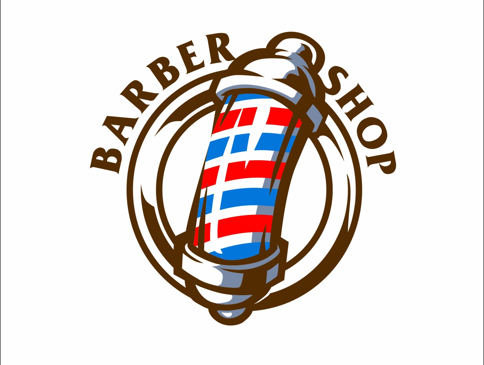 barber shop logo by WAGZ DESIGN on Dribbble