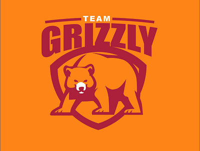 GRIZZLY bear bear logo branding design graphic design grizzly logo logo logo mascot mascot mascot logo vector