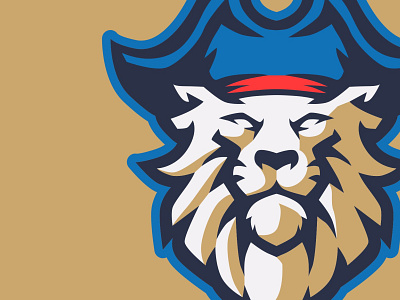 PIRATE LION design graphic design illustration lion lion mascot logo mascot pirate mascot vector