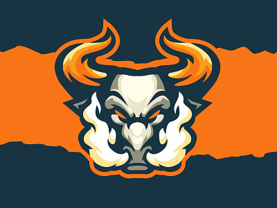 BULL mascot Logo bull design graphic design illustration logo logo mascot mascot mascot logo vector