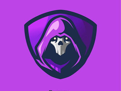 REAPER design gamer gaming logo gaming mascot graphic design mascot reaper vector